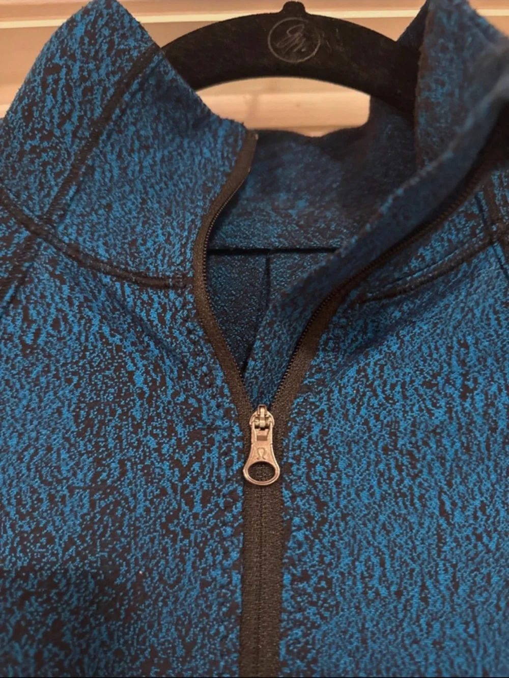 lululemon athletica Teal Blue Half-Zip Turtleneck Pullover
